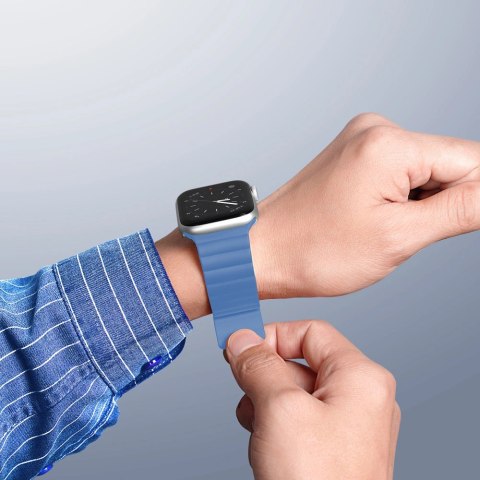 Dux Ducis Magnetic Strap pasek do Watch 7 / 6 / 5 / 4 / 3 / 2 / SE (41 / 40 / 38mm) magnetyczna opaska niebieski (Chain Version) Dux Ducis Magnetic Strap pasek do Watch 7 / 6 / 5 / 4 / 3 / 2 / SE (41 / 40 / 38mm) magnetyczna opaska niebieski (Chain Version)