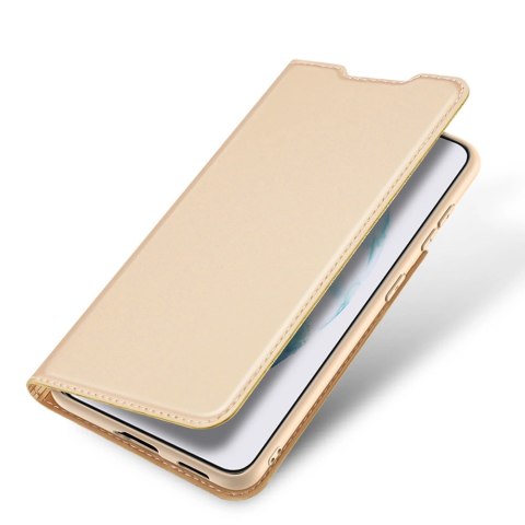 Dux Ducis Skin Pro kabura etui pokrowiec z klapką Samsung Galaxy S22+ (S22 Plus) złoty Dux Ducis Skin Pro kabura etui pokrowiec z klapką Samsung Galaxy S22+ (S22 Plus) złoty