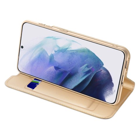 Dux Ducis Skin Pro kabura etui pokrowiec z klapką Samsung Galaxy S22+ (S22 Plus) złoty Dux Ducis Skin Pro kabura etui pokrowiec z klapką Samsung Galaxy S22+ (S22 Plus) złoty