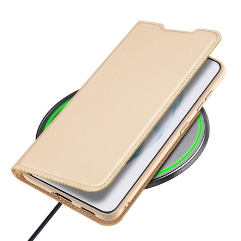 Dux Ducis Skin Pro kabura etui pokrowiec z klapką Samsung Galaxy S22+ (S22 Plus) złoty Dux Ducis Skin Pro kabura etui pokrowiec z klapką Samsung Galaxy S22+ (S22 Plus) złoty