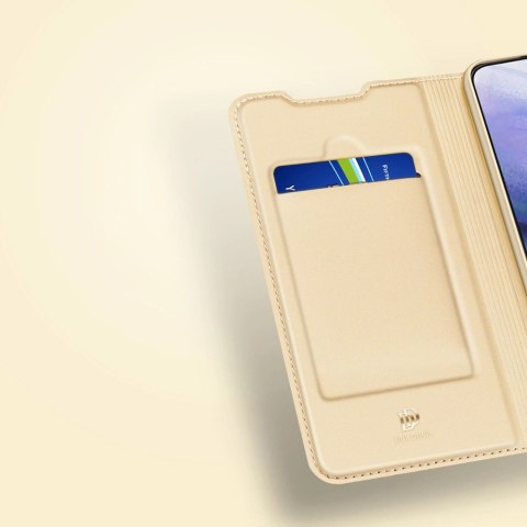 Dux Ducis Skin Pro kabura etui pokrowiec z klapką Samsung Galaxy S22+ (S22 Plus) złoty Dux Ducis Skin Pro kabura etui pokrowiec z klapką Samsung Galaxy S22+ (S22 Plus) złoty