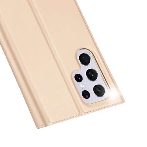 Dux Ducis Skin Pro kabura etui pokrowiec z klapką Samsung Galaxy S22 Ultra złoty Dux Ducis Skin Pro kabura etui pokrowiec z klapką Samsung Galaxy S22 Ultra złoty