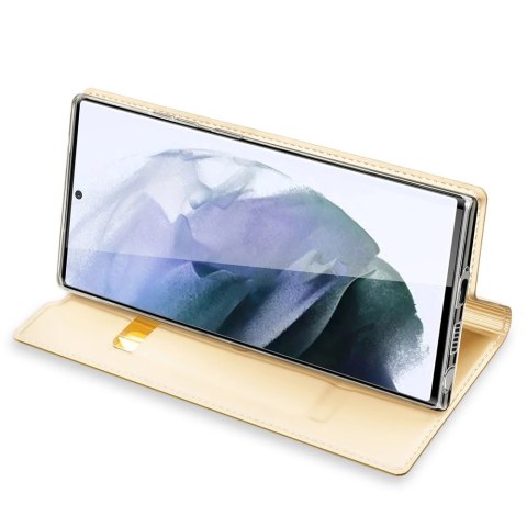 Dux Ducis Skin Pro kabura etui pokrowiec z klapką Samsung Galaxy S22 Ultra złoty Dux Ducis Skin Pro kabura etui pokrowiec z klapką Samsung Galaxy S22 Ultra złoty
