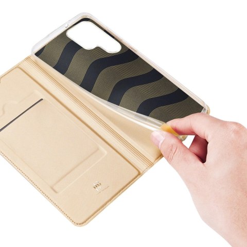 Dux Ducis Skin Pro kabura etui pokrowiec z klapką Samsung Galaxy S22 Ultra złoty Dux Ducis Skin Pro kabura etui pokrowiec z klapką Samsung Galaxy S22 Ultra złoty
