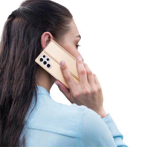 Dux Ducis Skin Pro kabura etui pokrowiec z klapką Samsung Galaxy S22 Ultra złoty Dux Ducis Skin Pro kabura etui pokrowiec z klapką Samsung Galaxy S22 Ultra złoty