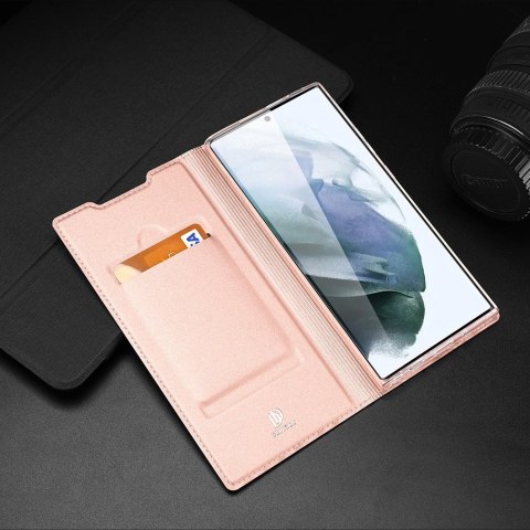 Dux Ducis Skin Pro kabura etui pokrowiec z klapką Samsung Galaxy S22 Ultra złoty Dux Ducis Skin Pro kabura etui pokrowiec z klapką Samsung Galaxy S22 Ultra złoty
