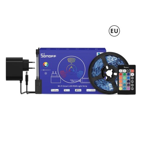 Sonoff L2 Lite zestaw inteligentna taśma LED 5 m RGB eWeLink 300 lm pilot zasilacz Bluetooth Sonoff L2 Lite zestaw inteligentna taśma LED 5 m RGB eWeLink 300 lm pilot zasilacz Bluetooth