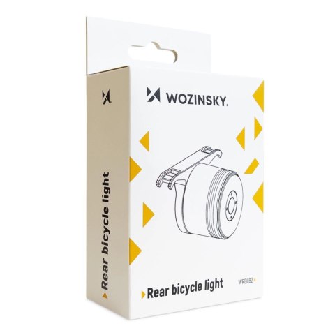 Wozinsky lampka rowerowa tylna LED z USB-C czerwone światło 5 trybów czarna (WRBLB2) Wozinsky lampka rowerowa tylna LED z USB-C czerwone światło 5 trybów czarna (WRBLB2)