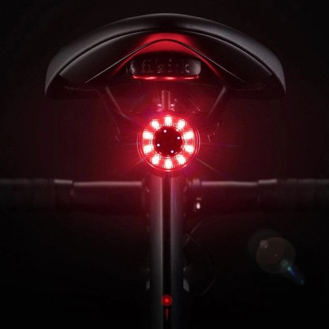 Wozinsky lampka rowerowa tylna LED z USB-C czerwone światło 5 trybów czarna (WRBLB2) Wozinsky lampka rowerowa tylna LED z USB-C czerwone światło 5 trybów czarna (WRBLB2)
