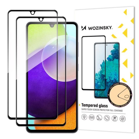 Wozinsky zestaw 2x super wytrzymałe szkło hartowane Full Glue na cały ekran z ramką Case Friendly Samsung Galaxy A33 5G czarny Wozinsky zestaw 2x super wytrzymałe szkło hartowane Full Glue na cały ekran z ramką Case Friendly Samsung Galaxy A33 5G czarny