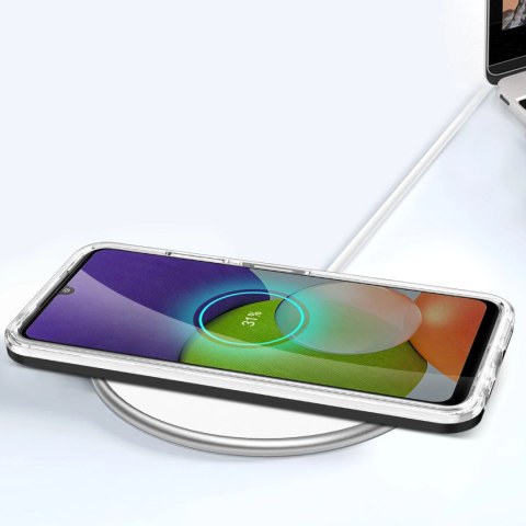 Clear 3in1 etui do Samsung Galaxy A22 5G żelowy pokrowiec z ramką czarny Clear 3in1 etui do Samsung Galaxy A22 5G żelowy pokrowiec z ramką czarny
