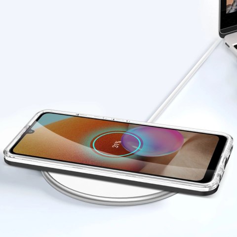 Clear 3in1 etui do Samsung Galaxy A32 5G żelowy pokrowiec z ramką czarny