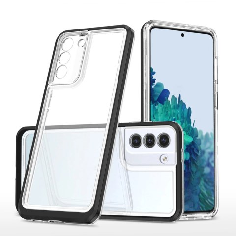 Clear 3in1 etui do Samsung Galaxy S21 5G żelowy pokrowiec z ramką czarny Clear 3in1 etui do Samsung Galaxy S21 5G żelowy pokrowiec z ramką czarny