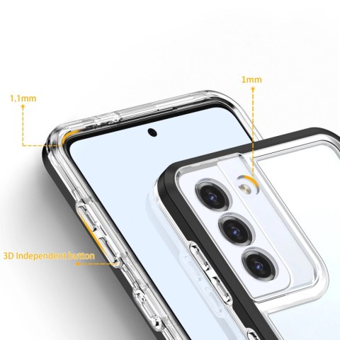 Clear 3in1 etui do Samsung Galaxy S21 5G żelowy pokrowiec z ramką czarny Clear 3in1 etui do Samsung Galaxy S21 5G żelowy pokrowiec z ramką czarny