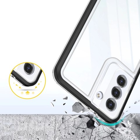 Clear 3in1 etui do Samsung Galaxy S21 5G żelowy pokrowiec z ramką czarny Clear 3in1 etui do Samsung Galaxy S21 5G żelowy pokrowiec z ramką czarny