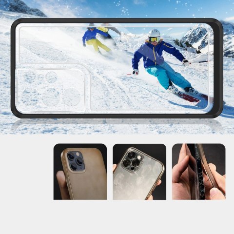 Clear 3in1 etui do Samsung Galaxy S21 Ultra 5G żelowy pokrowiec z ramką czarny Clear 3in1 etui do Samsung Galaxy S21 Ultra 5G żelowy pokrowiec z ramką czarny