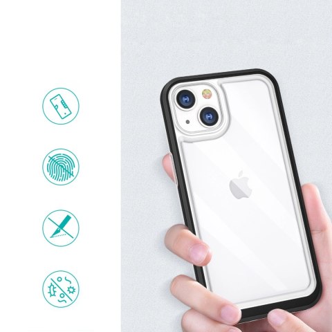 Clear 3in1 etui do iPhone 13 żelowy pokrowiec z ramką czarny Clear 3in1 etui do iPhone 13 żelowy pokrowiec z ramką czarny