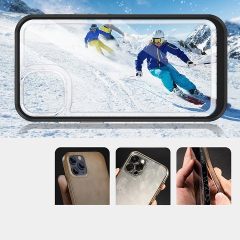 Clear 3in1 etui do iPhone 13 żelowy pokrowiec z ramką czarny Clear 3in1 etui do iPhone 13 żelowy pokrowiec z ramką czarny