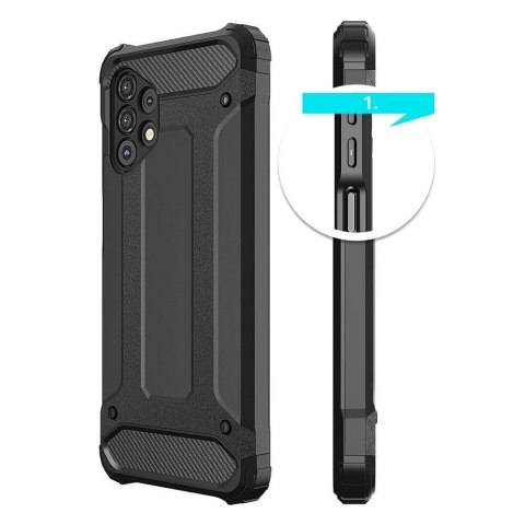 Hybrid Armor pancerne hybrydowe etui pokrowiec Samsung Galaxy A53 5G czarny Hybrid Armor pancerne hybrydowe etui pokrowiec Samsung Galaxy A53 5G czarny