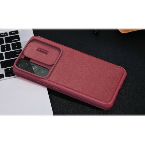 Nillkin Qin Leather Pro Case etui do Samsung Galaxy S22+ (S22 Plus) osłona na aparat kabura pokrowiec obudowa z klapką brązowy Nillkin Qin Leather Pro Case etui do Samsung Galaxy S22+ (S22 Plus) osłona na aparat kabura pokrowiec obudowa z klapką brązowy