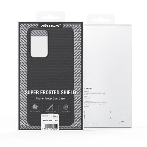 Nillkin Super Frosted Shield Pro wytrzymałe etui pokrowiec Xiaomi Redmi Note 11 Pro+ 5G czarny Nillkin Super Frosted Shield Pro wytrzymałe etui pokrowiec Xiaomi Redmi Note 11 Pro+ 5G czarny