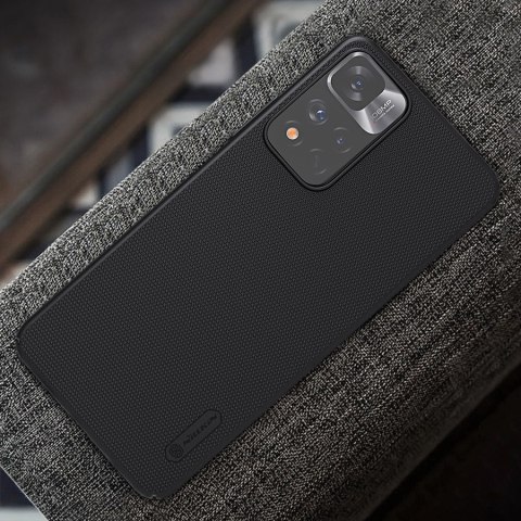 Nillkin Super Frosted Shield Pro wytrzymałe etui pokrowiec Xiaomi Redmi Note 11 Pro+ 5G czarny Nillkin Super Frosted Shield Pro wytrzymałe etui pokrowiec Xiaomi Redmi Note 11 Pro+ 5G czarny