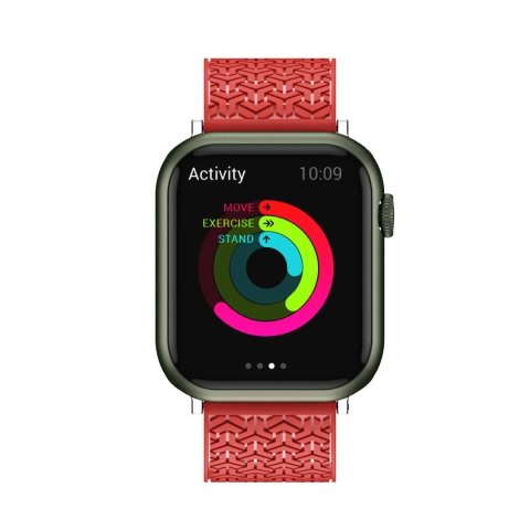 Watch Strap Y pasek do Apple Watch 7 / 6 / 5 / 4 / 3 / 2 / SE (41 / 40 / 38mm) opaska bransoleta do zegarka czerwony