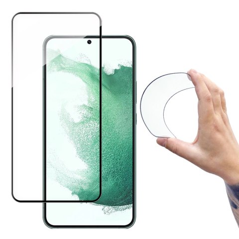 Wozinsky Full Cover Flexi Nano folia szklana szkło hartowane z ramką Samsung Galaxy S22 przezroczysty Wozinsky Full Cover Flexi Nano folia szklana szkło hartowane z ramką Samsung Galaxy S22 przezroczysty