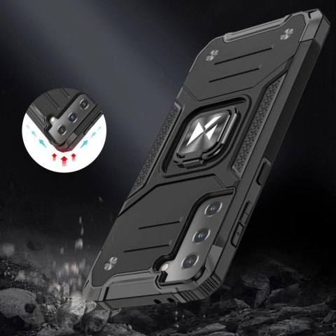 Wozinsky Ring Armor pancerne hybrydowe etui pokrowiec + magnetyczny uchwyt Samsung Galaxy S22 czarny Wozinsky Ring Armor pancerne hybrydowe etui pokrowiec + magnetyczny uchwyt Samsung Galaxy S22 czarny
