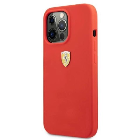 Etui Ferrari Silicone na iPhone 13 Pro Max - czerwone