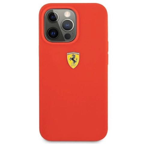 Etui Ferrari Silicone na iPhone 13 Pro Max - czerwone