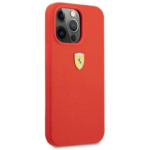 Etui Ferrari Silicone na iPhone 13 Pro Max - czerwone