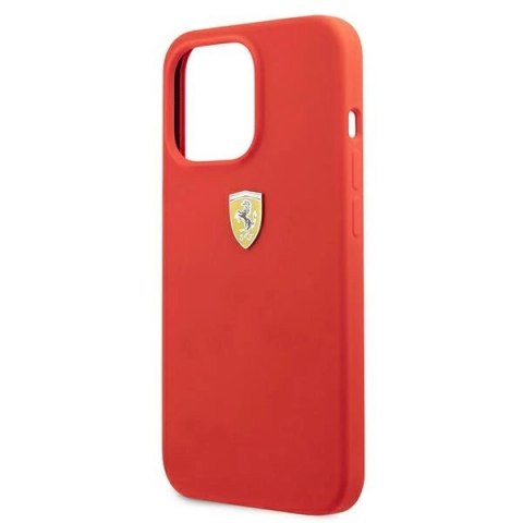 Etui Ferrari Silicone na iPhone 13 Pro Max - czerwone