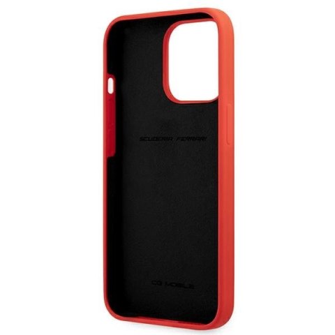 Etui Ferrari Silicone na iPhone 13 Pro Max - czerwone