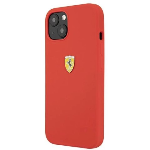Etui Ferrari Silicone na iPhone 13 mini - czerwone Etui Ferrari Silicone na iPhone 13 mini - czerwone