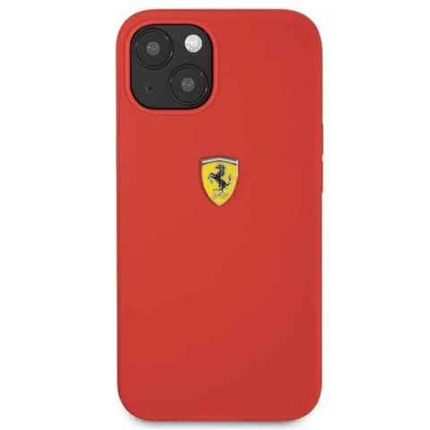 Etui Ferrari Silicone na iPhone 13 mini - czerwone Etui Ferrari Silicone na iPhone 13 mini - czerwone