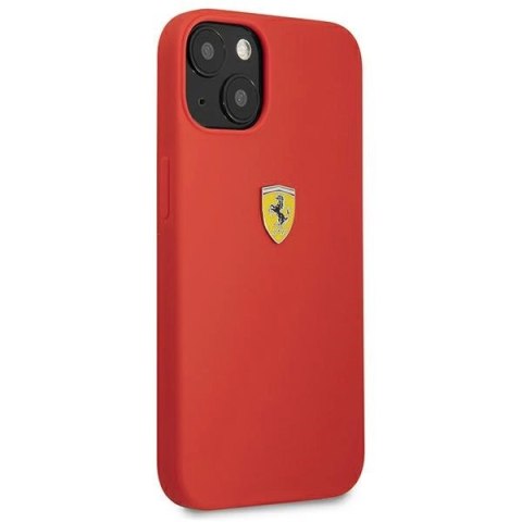 Etui Ferrari Silicone na iPhone 13 mini - czerwone Etui Ferrari Silicone na iPhone 13 mini - czerwone