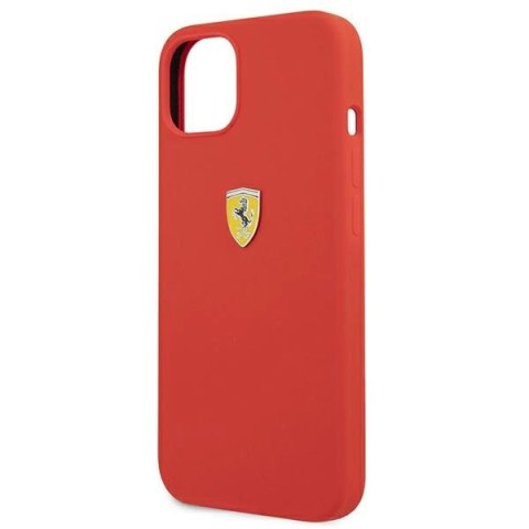 Etui Ferrari Silicone na iPhone 13 mini - czerwone Etui Ferrari Silicone na iPhone 13 mini - czerwone