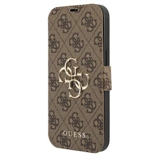 Etui Guess 4G Big Metal Logo na iPhone 13 Pro / iPhone 13 - brązowe
