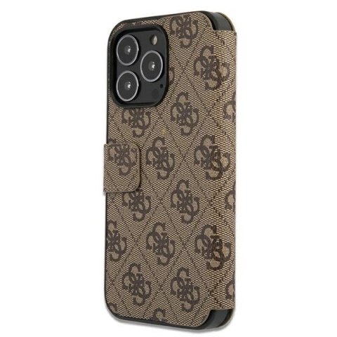 Etui Guess 4G Big Metal Logo na iPhone 13 Pro / iPhone 13 - brązowe