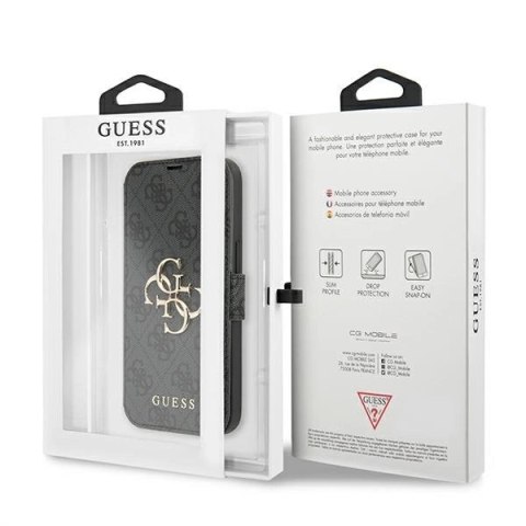 Etui Guess 4G Big Metal Logo na iPhone 13 Pro / iPhone 13 - szare