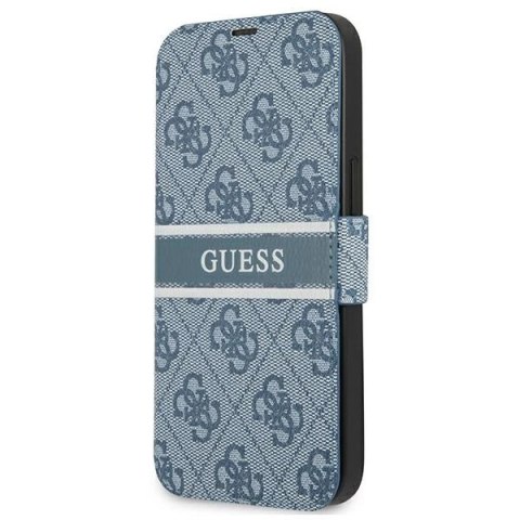 Etui Guess 4G Stripe na iPhone 13 Pro / 13 6,1" - niebieskie