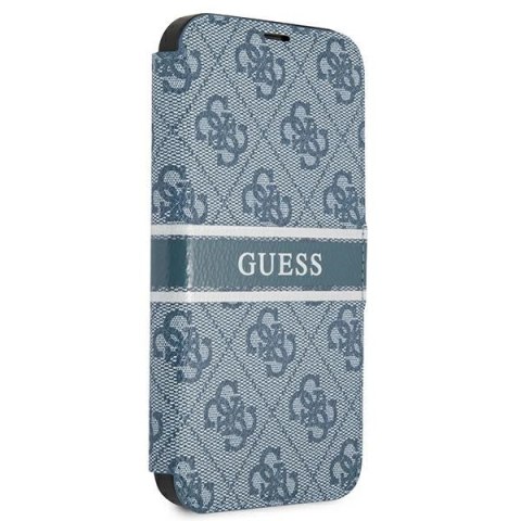 Etui Guess 4G Stripe na iPhone 13 Pro / 13 6,1" - niebieskie