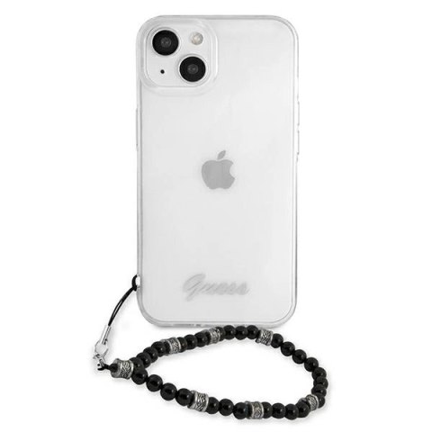 Etui Guess Black Pearl na iPhone 13 - przezroczyste
