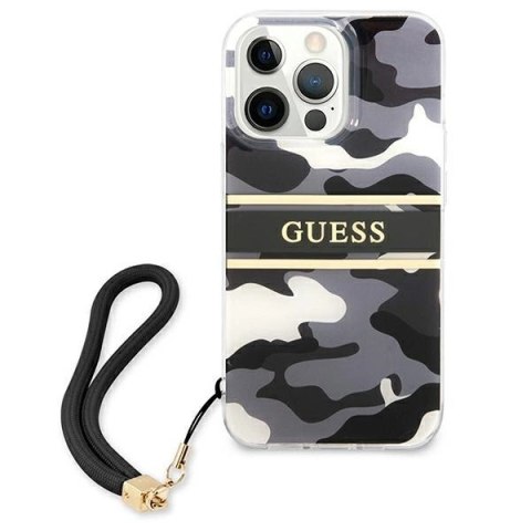 Etui Guess Camo Strap Collection na iPhone 13 Pro / iPhone 13 - czarne