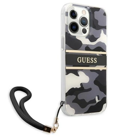 Etui Guess Camo Strap Collection na iPhone 13 Pro / iPhone 13 - czarne