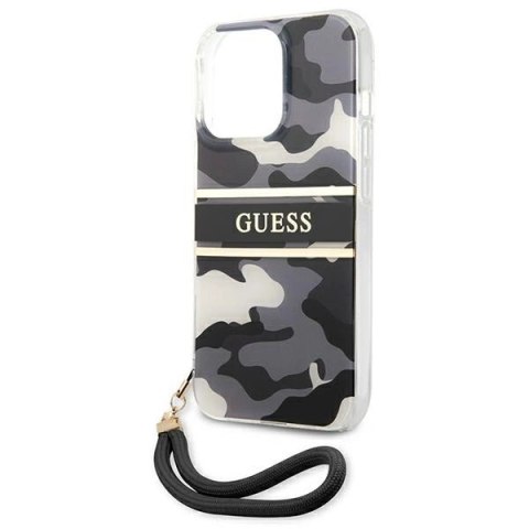 Etui Guess Camo Strap Collection na iPhone 13 Pro / iPhone 13 - czarne