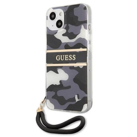Etui Guess Camo Strap Collection na iPhone 13 mini - czarne