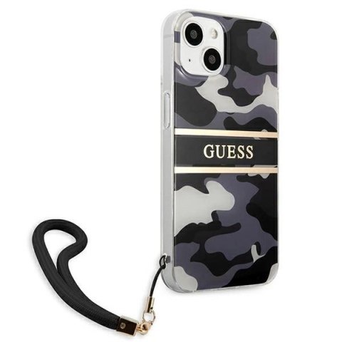 Etui Guess Camo Strap Collection na iPhone 13 mini - czarne