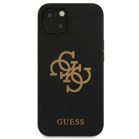 Etui Guess Silicone 4G Logo na iPhone 13 mini - czarne